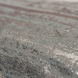 Silver Distressed Brush Stroke Lumbar Pillow - Homeroots - Flyclothing LLC