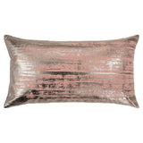 Blush Distressed Brush Stroke Lumbar Pillow - Homeroots - Flyclothing LLC
