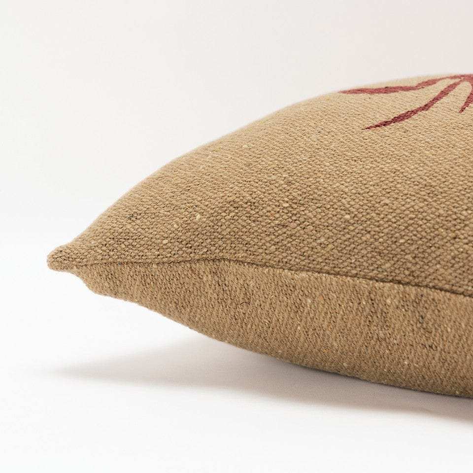 Tan Brown Distressed Crab Throw Pillow - Homeroots - Flyclothing LLC