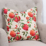 Red White Pomegranates Decorative Throw Pillow - Homeroots - Flyclothing LLC