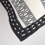 Black Ivory Alternate Striped Throw Pillow - Homeroots - Flyclothing LLC