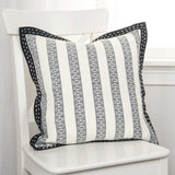 Black Ivory Alternate Striped Throw Pillow - Homeroots - Flyclothing LLC