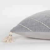 Gray White Diamond Kantha Stitched Throw Pillow - Homeroots - Flyclothing LLC