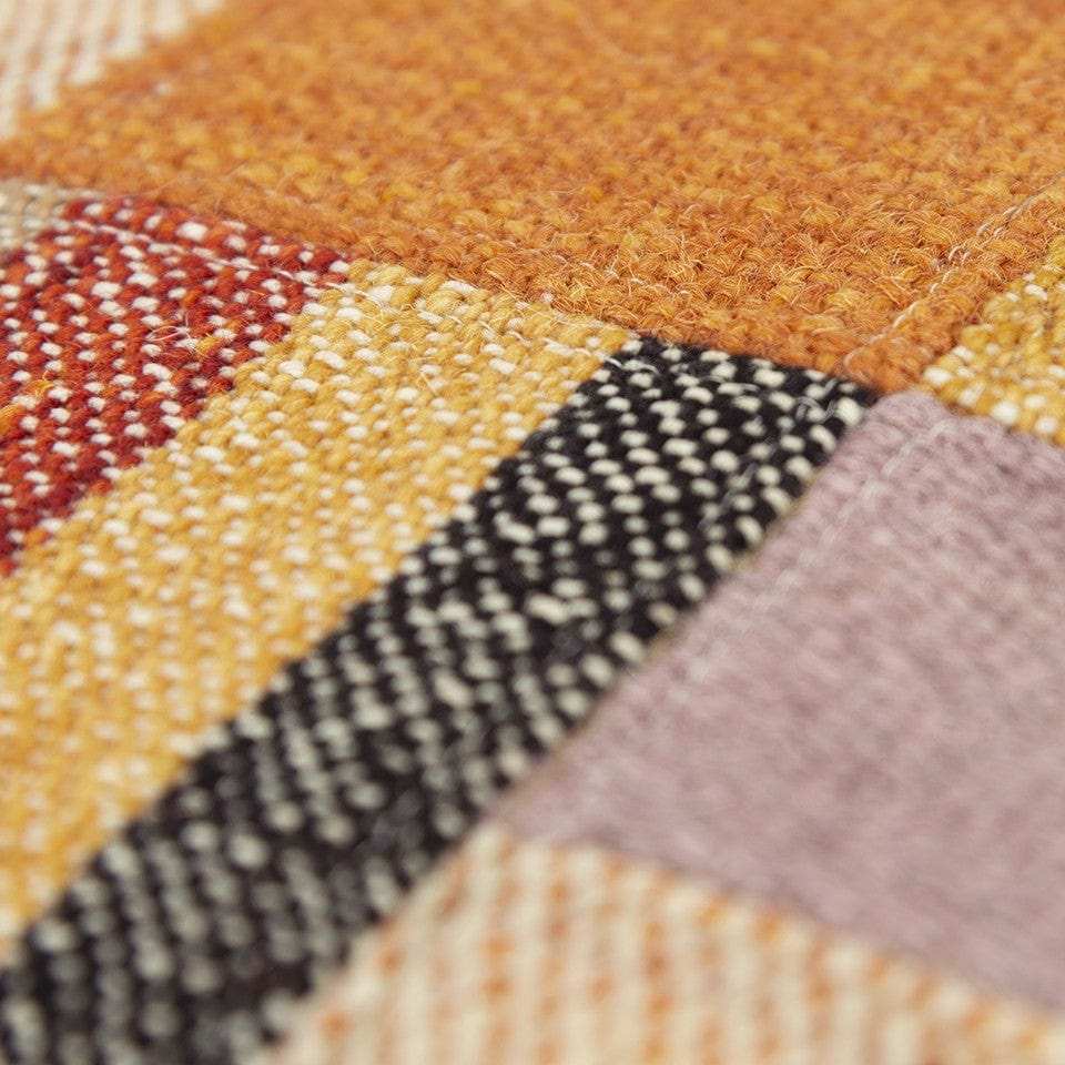 Orange Brown Accent Stitched Throw Pillow - Homeroots - Flyclothing LLC