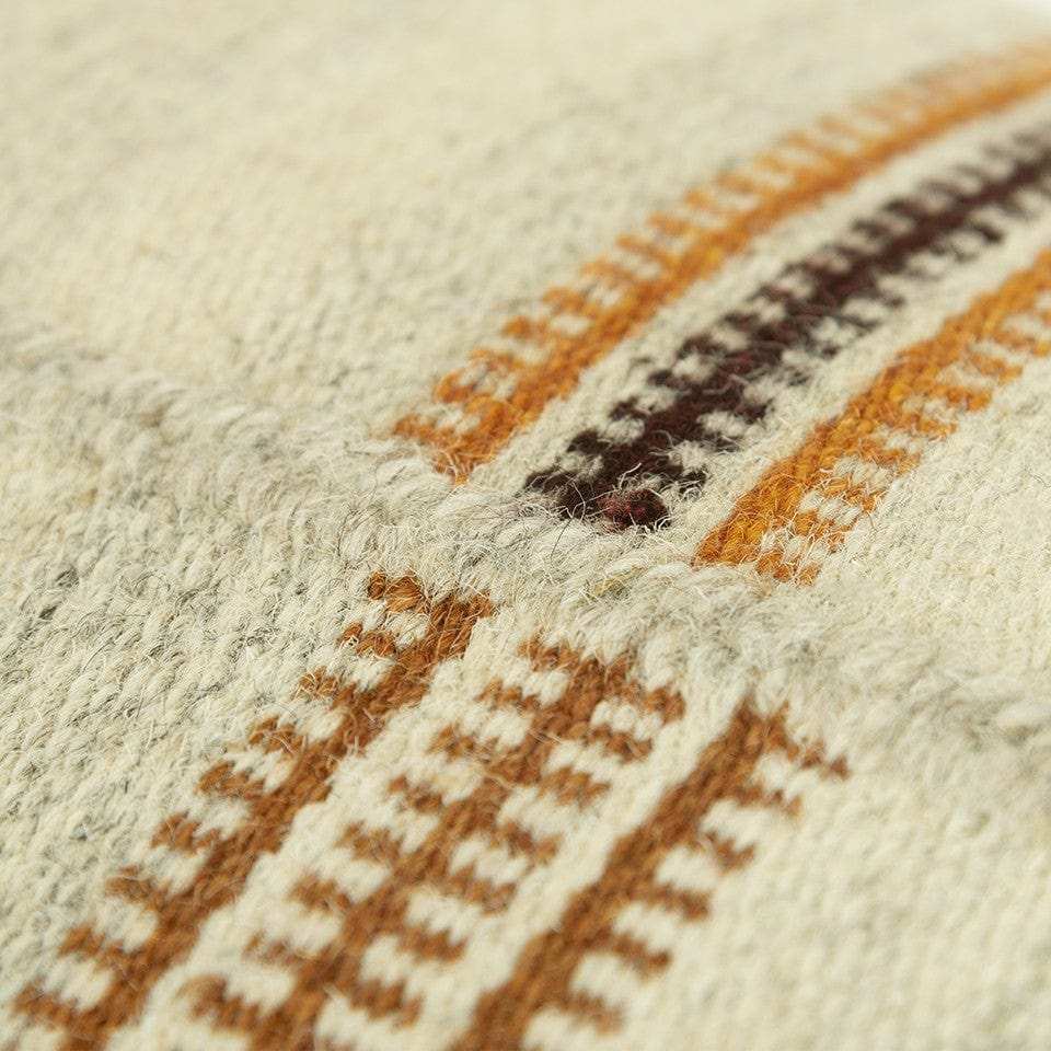 Cream Accent Striped Boho Chic Lumbar Pillow - Homeroots - Flyclothing LLC