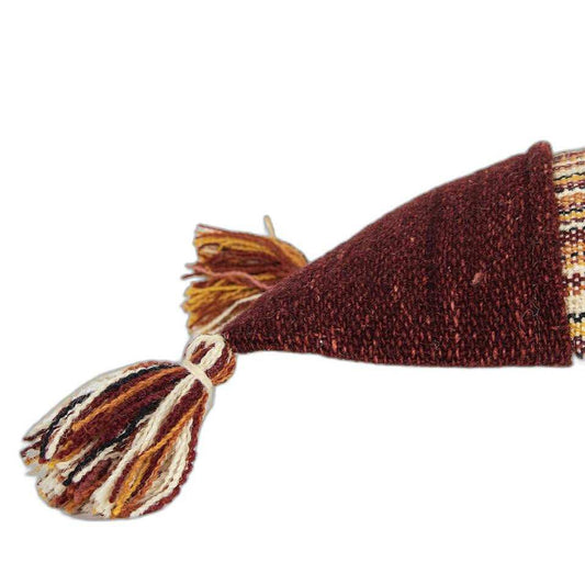 Brown Beige Color Blocked Lumbar Pillow - Homeroots - Flyclothing LLC