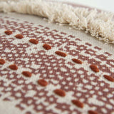 Brown Beige textural Bands Lumbar Pillow - Homeroots - Flyclothing LLC