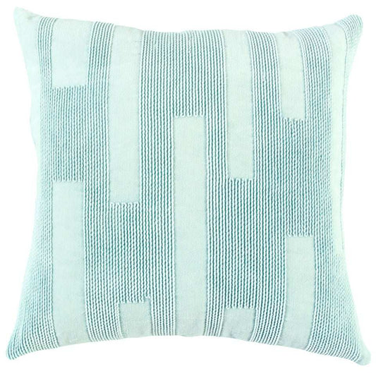Aqua Blue Dimensional Pattern Play Throw Pillow - Homeroots - Flyclothing LLC