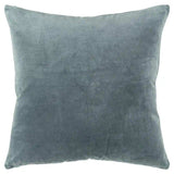 Teal Solid Reversible Cotton Velvet Throw Pillow - Homeroots - Flyclothing LLC