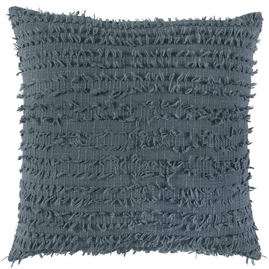 Gray Tasseling Fringe Texture Throw Pillow - Homeroots - Flyclothing LLC