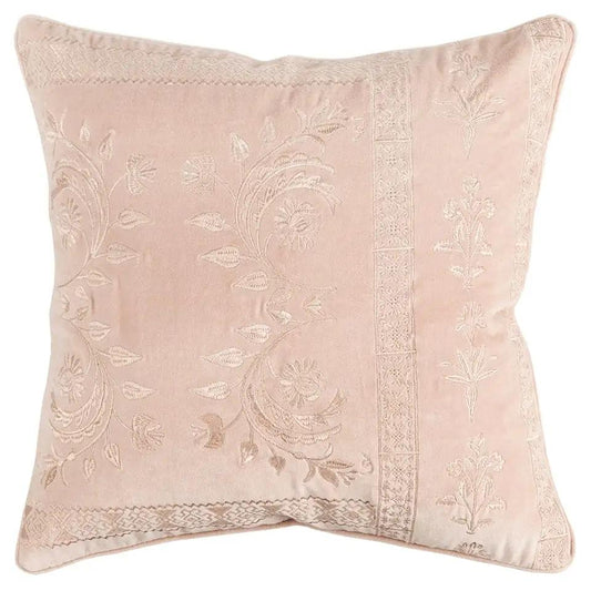 20" Blush Cotton Throw Pillow - Homeroots