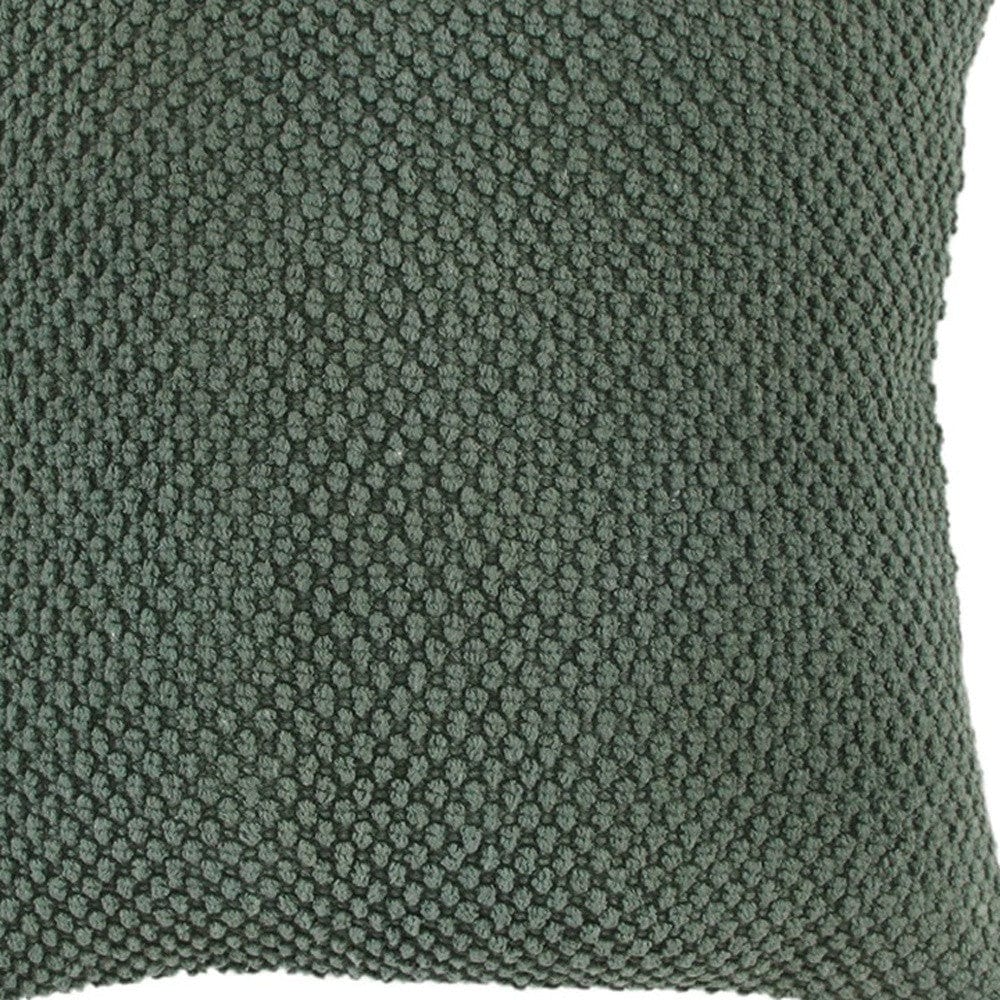 20" Olive Green Cotton Throw Pillow - Homeroots - Flyclothing LLC
