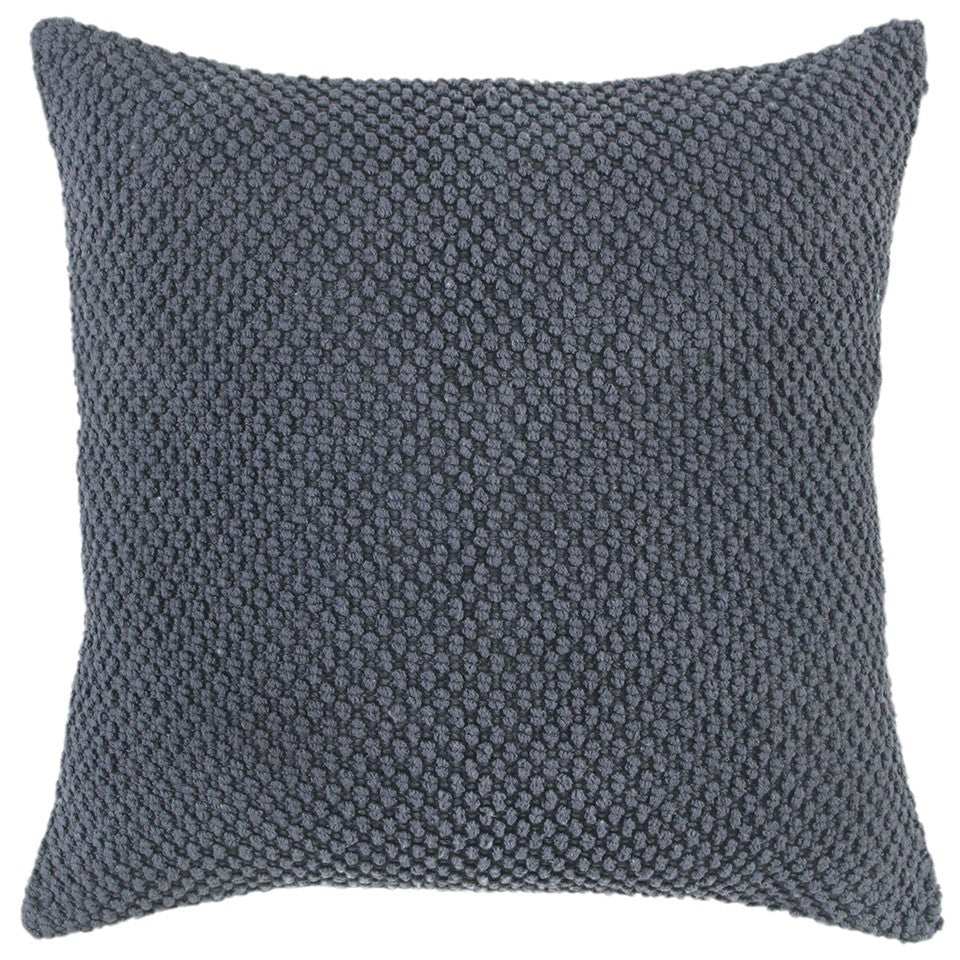 Dark Gray Nubby Textured Modern Throw Pillow - Homeroots - Flyclothing LLC