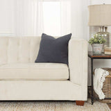 Dark Gray Nubby Textured Modern Throw Pillow - Homeroots - Flyclothing LLC