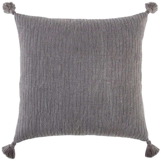 Gray Solid Tonal Abstract Stripe Throw Pillow - Homeroots - Flyclothing LLC