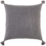 Gray Solid Tonal Abstract Stripe Throw Pillow - Homeroots - Flyclothing LLC