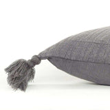 Gray Solid Tonal Abstract Stripe Throw Pillow - Homeroots - Flyclothing LLC