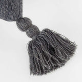 Black Solid Tonal Abstract Stripe Throw Pillow - Homeroots - Flyclothing LLC