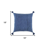 Navy Solid Tonal Abstract Stripe Throw Pillow - Homeroots - Flyclothing LLC