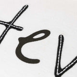 Black and White Whatever Embroidered Lumbar Pillow - Homeroots - Flyclothing LLC