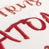 Red and White Never Trust An Atom Throw Pillow - Homeroots - Flyclothing LLC