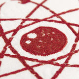 Red and White Never Trust An Atom Throw Pillow - Homeroots - Flyclothing LLC