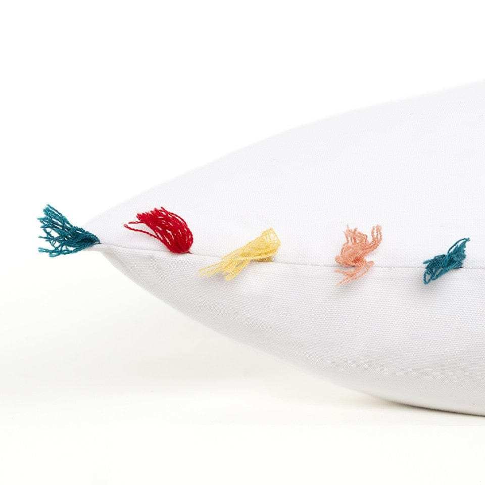 White Chicken Love Modern Throw Pillow - Homeroots - Flyclothing LLC