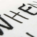 Black and White Take A Nap Throw Pillow - Homeroots - Flyclothing LLC