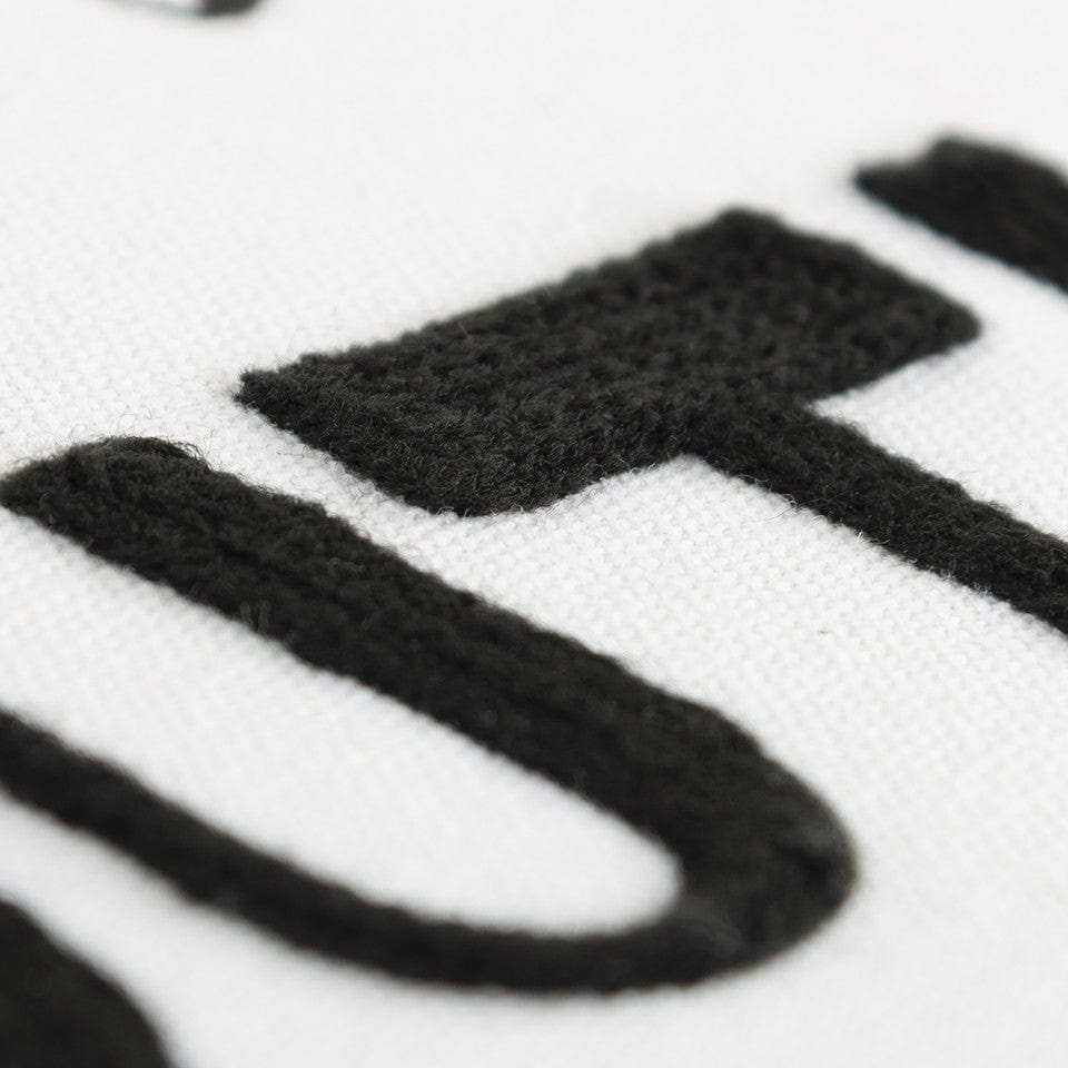 Black and White North South Font Play Throw Pillow - Homeroots - Flyclothing LLC