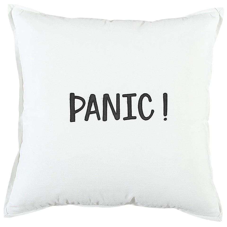 Black and White Flagship Message Throw Pillow - Homeroots - Flyclothing LLC