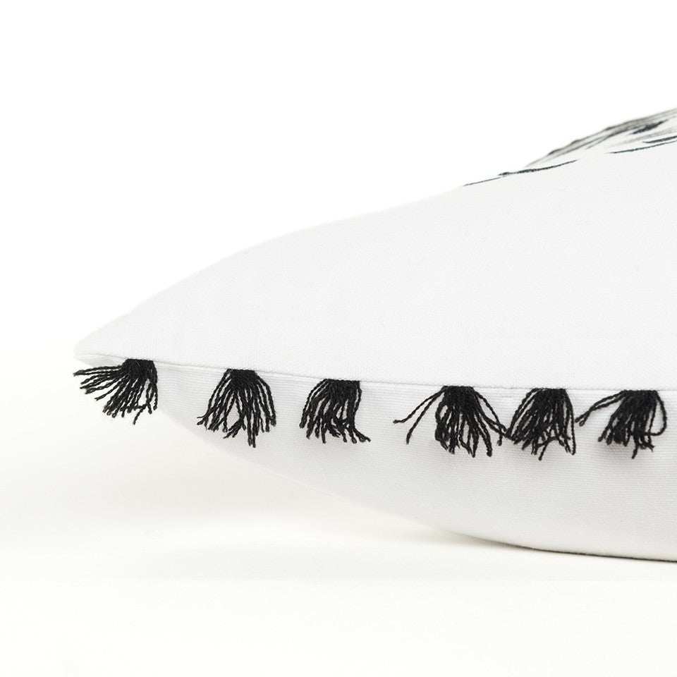 Black and White Humorous Donkey Throw Pillow - Homeroots - Flyclothing LLC