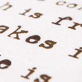 Brown and White Chocolate Is A Salad Throw Pillow - Homeroots - Flyclothing LLC