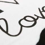 Black and White Live Love Bark Modern Throw Pillow - Homeroots - Flyclothing LLC