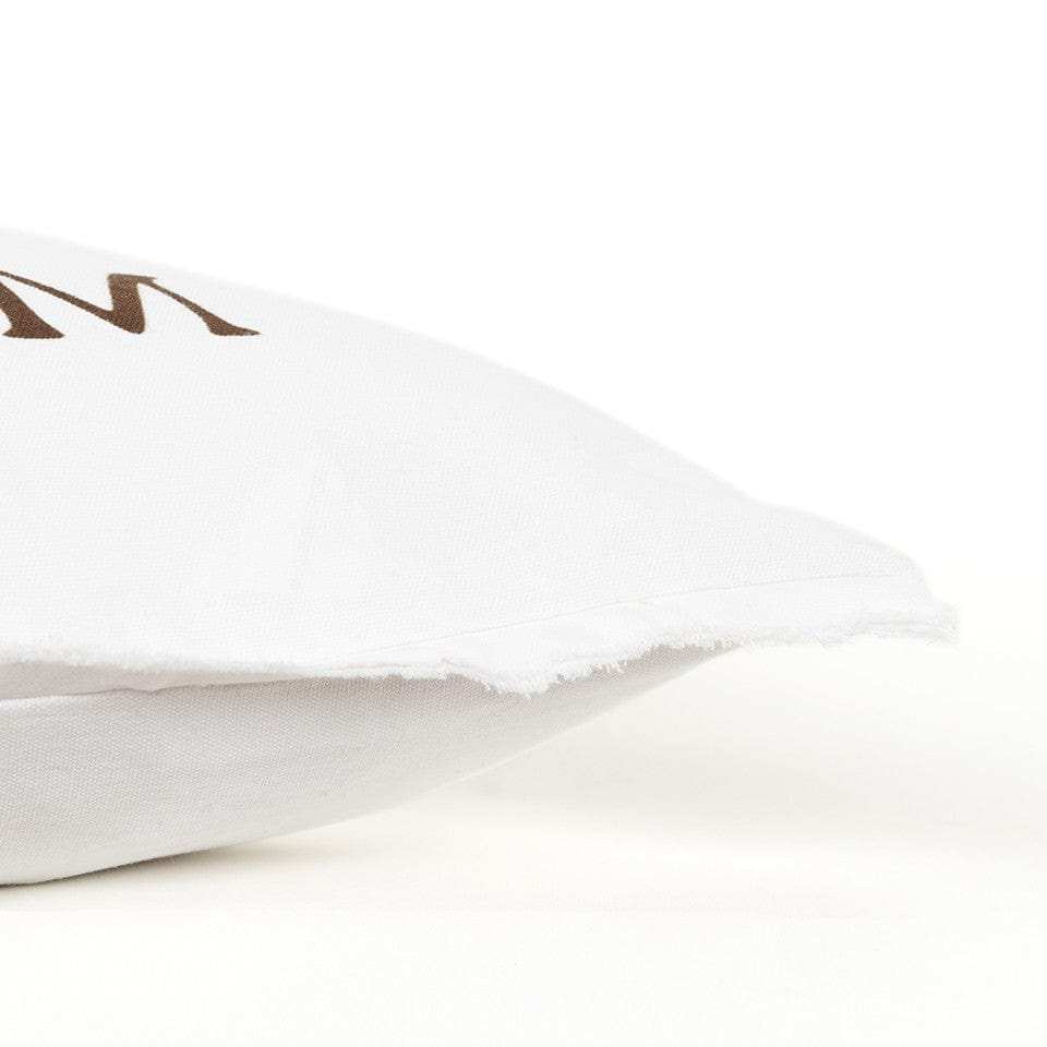 Brown and White Get Off My Nuts Modern Throw Pillow - Homeroots - Flyclothing LLC