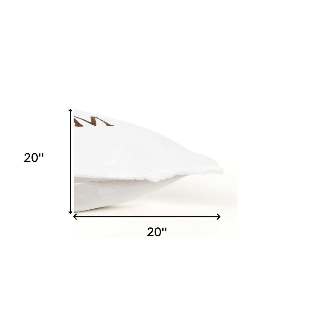 Brown and White Get Off My Nuts Modern Throw Pillow - Homeroots - Flyclothing LLC