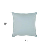 Blue Solid Light Textured Modern Throw Pillow - Homeroots - Flyclothing LLC