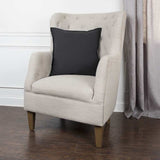 Black Solid Light Textured Modern Throw Pillow - Homeroots - Flyclothing LLC