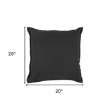 Black Solid Light Textured Modern Throw Pillow - Homeroots - Flyclothing LLC