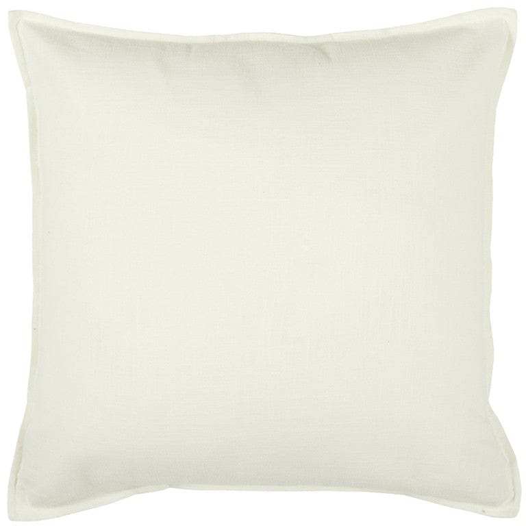Ivory Solid Light Textured Modern Throw Pillow - Homeroots - Flyclothing LLC