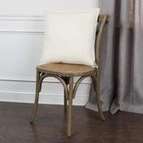 Ivory Solid Light Textured Modern Throw Pillow - Homeroots - Flyclothing LLC