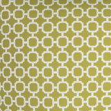 22" Green and White Quatrefoil Indoor Outdoor Throw Pillow - Homeroots