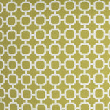 22" Green and White Quatrefoil Indoor Outdoor Throw Pillow - Homeroots