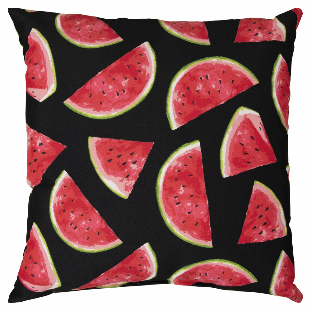 Set of Two 22" X 22" Red Indoor Outdoor Throw Pillow Cover & Insert - Homeroots