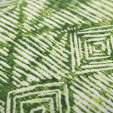 22" Green Ikat Diamond Indoor Outdoor Throw Pillow - Homeroots