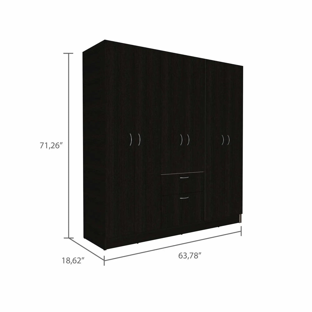 71" Black and White Single Drawer Combo Dresser - Homeroots - Flyclothing LLC