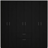 71" Black and White Single Drawer Combo Dresser - Homeroots - Flyclothing LLC