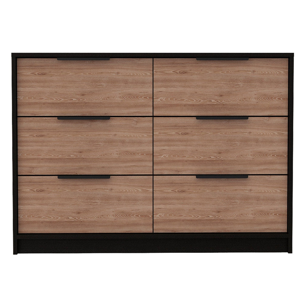 42" Brown and Black Four Drawer Dresser - Homeroots - Flyclothing LLC
