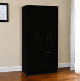 67" Black and White Single Drawer Combo Dresser - Homeroots - Flyclothing LLC