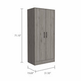 71" Light Gray Single Drawer Combo Dresser - Homeroots - Flyclothing LLC