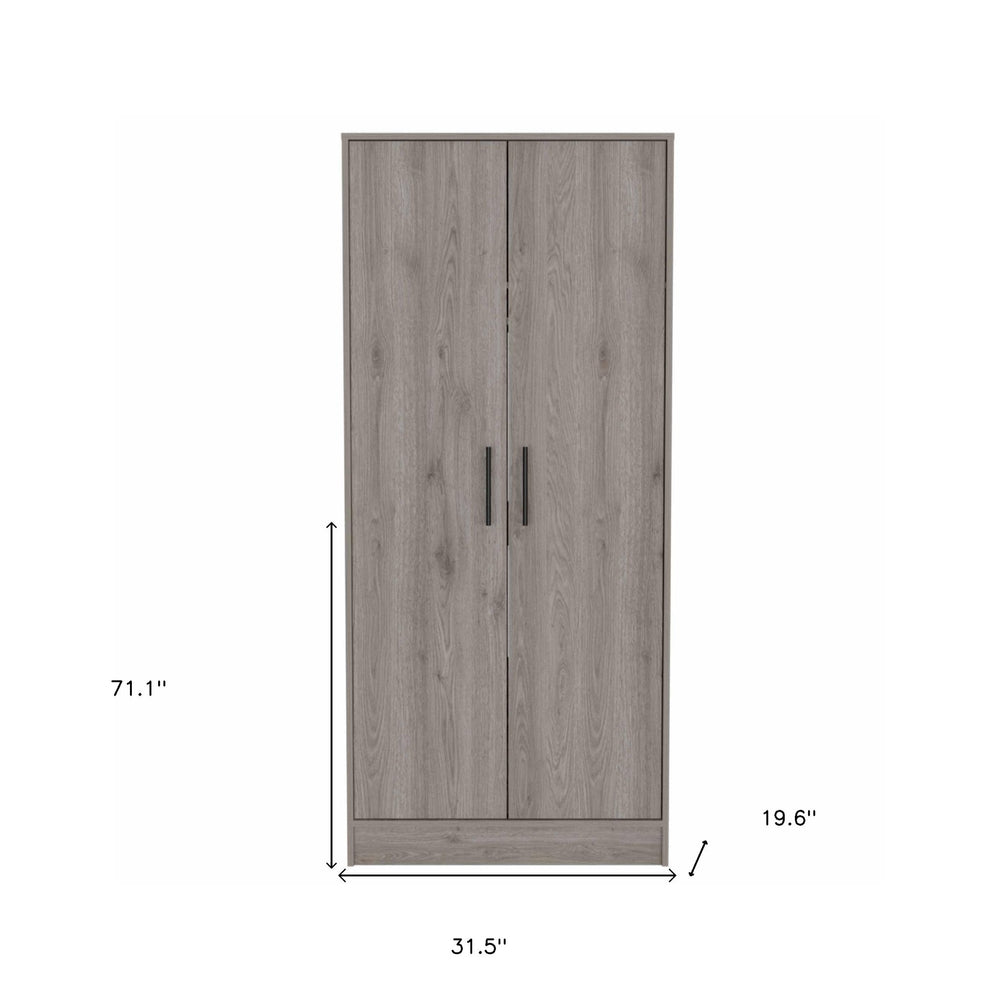 71" Light Gray Single Drawer Combo Dresser - Homeroots - Flyclothing LLC